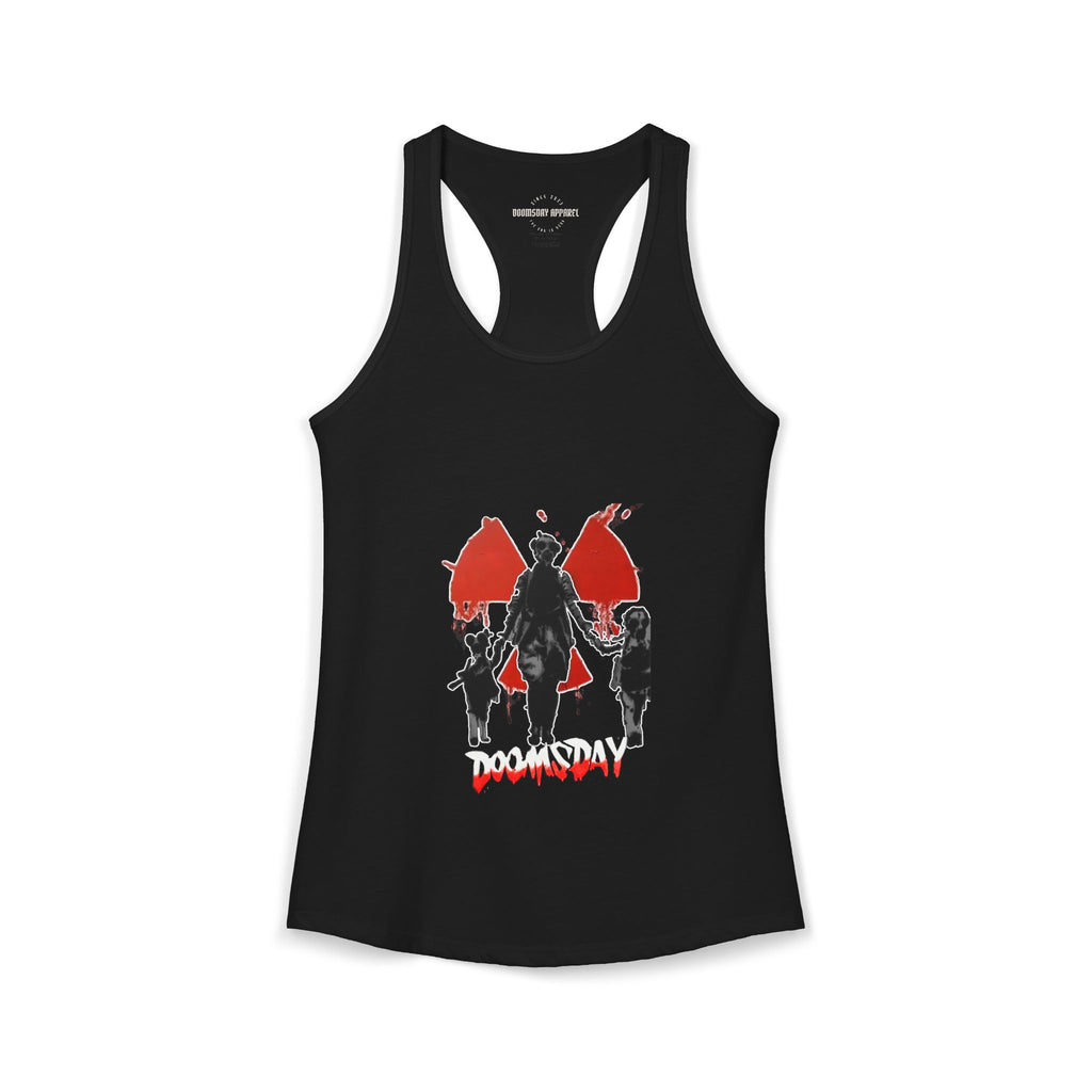 Gas-Mask Family Radiation Women's Tank | Doomsday Inc.