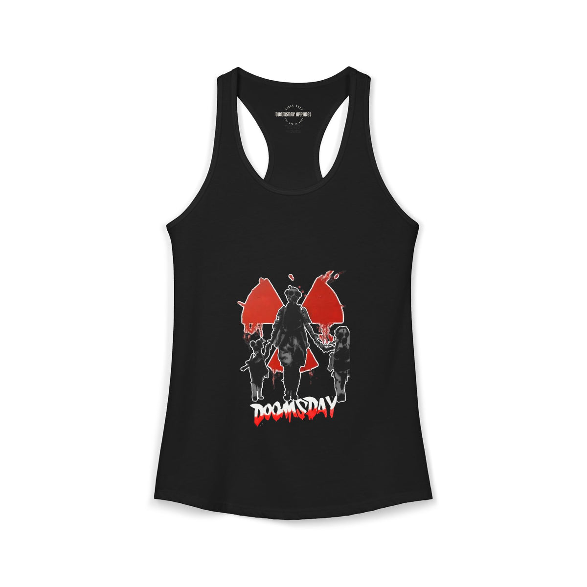 Gas-Mask Family Radiation Women's Tank | Doomsday Inc.