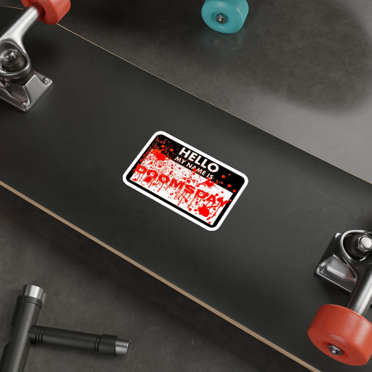 Hello My Name Is Doomsday Sticker | Doomsday Inc.
