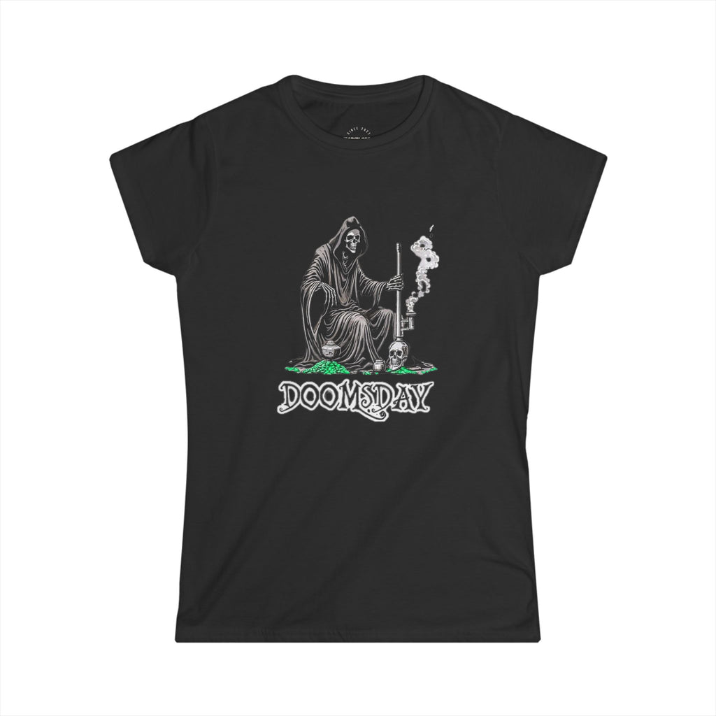 Reaper's Smoke Break Women's Fitted Tee | Doomsday Inc.