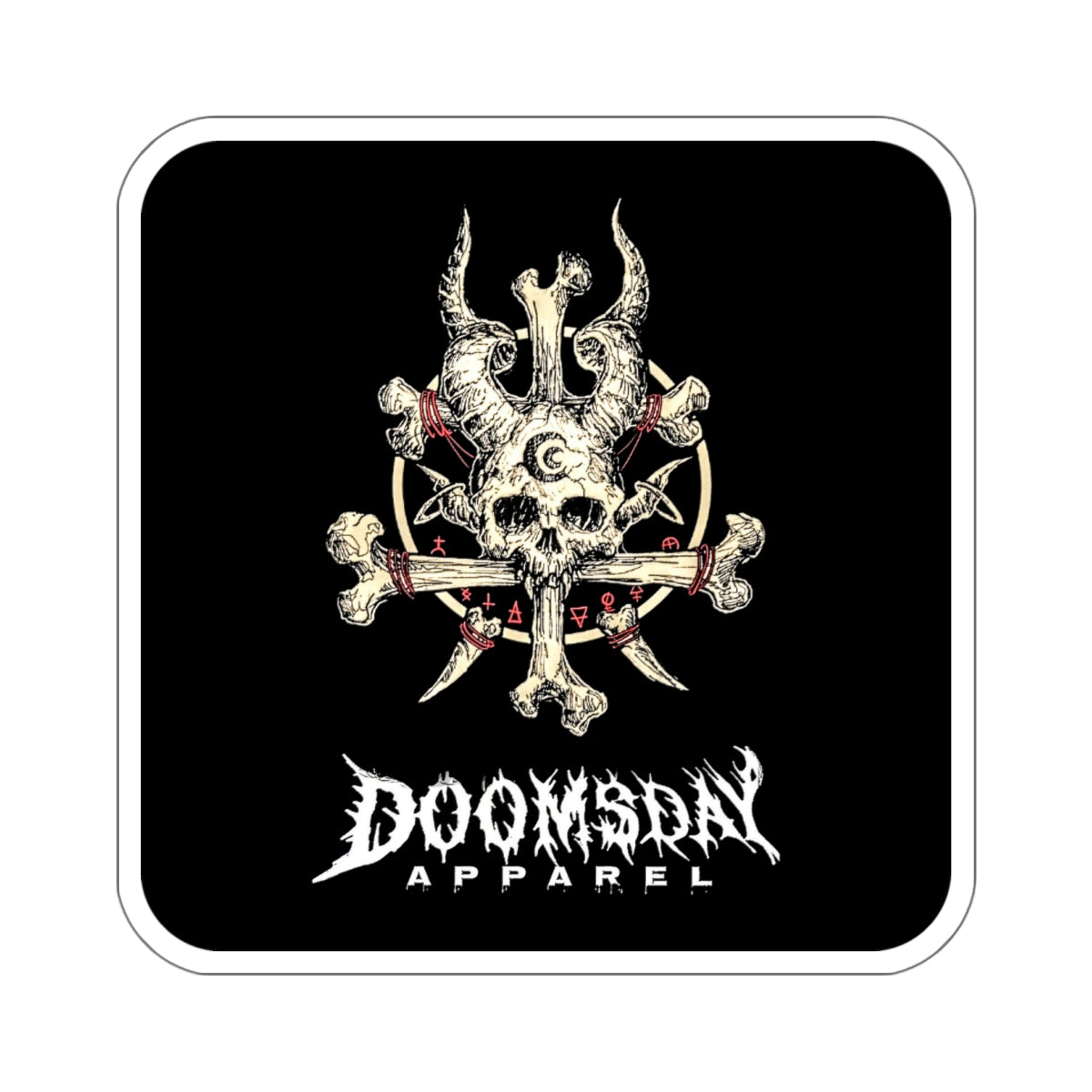 Bone Crown Sticker | Doomsday Inc.
