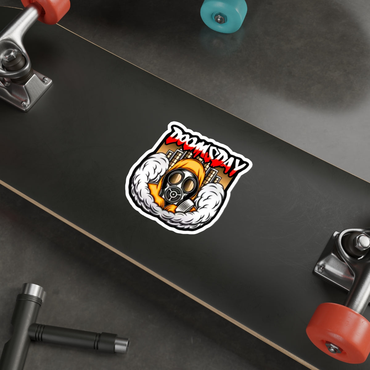 Toxic Skyline Sticker | Doomsday Inc.