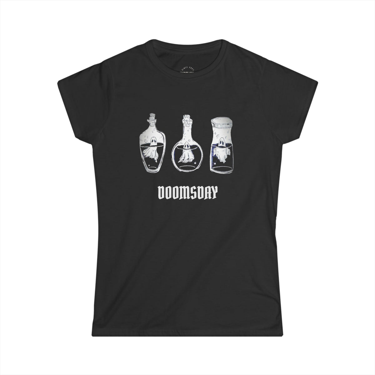 Bottled Spirits Women's Fitted Tee | Doomsday Inc.