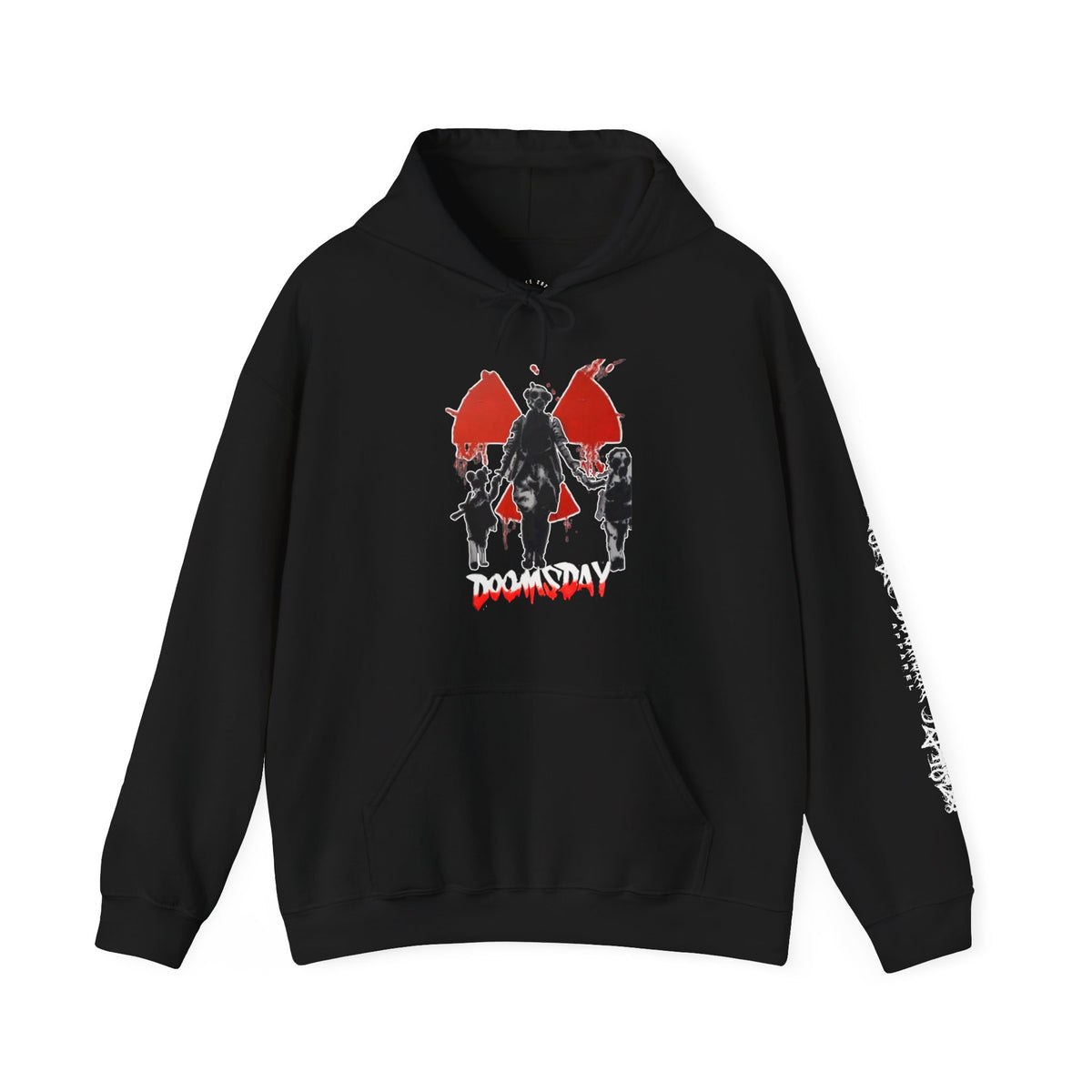 Gas-Mask Family Radiation Hoodie | Doomsday Inc.