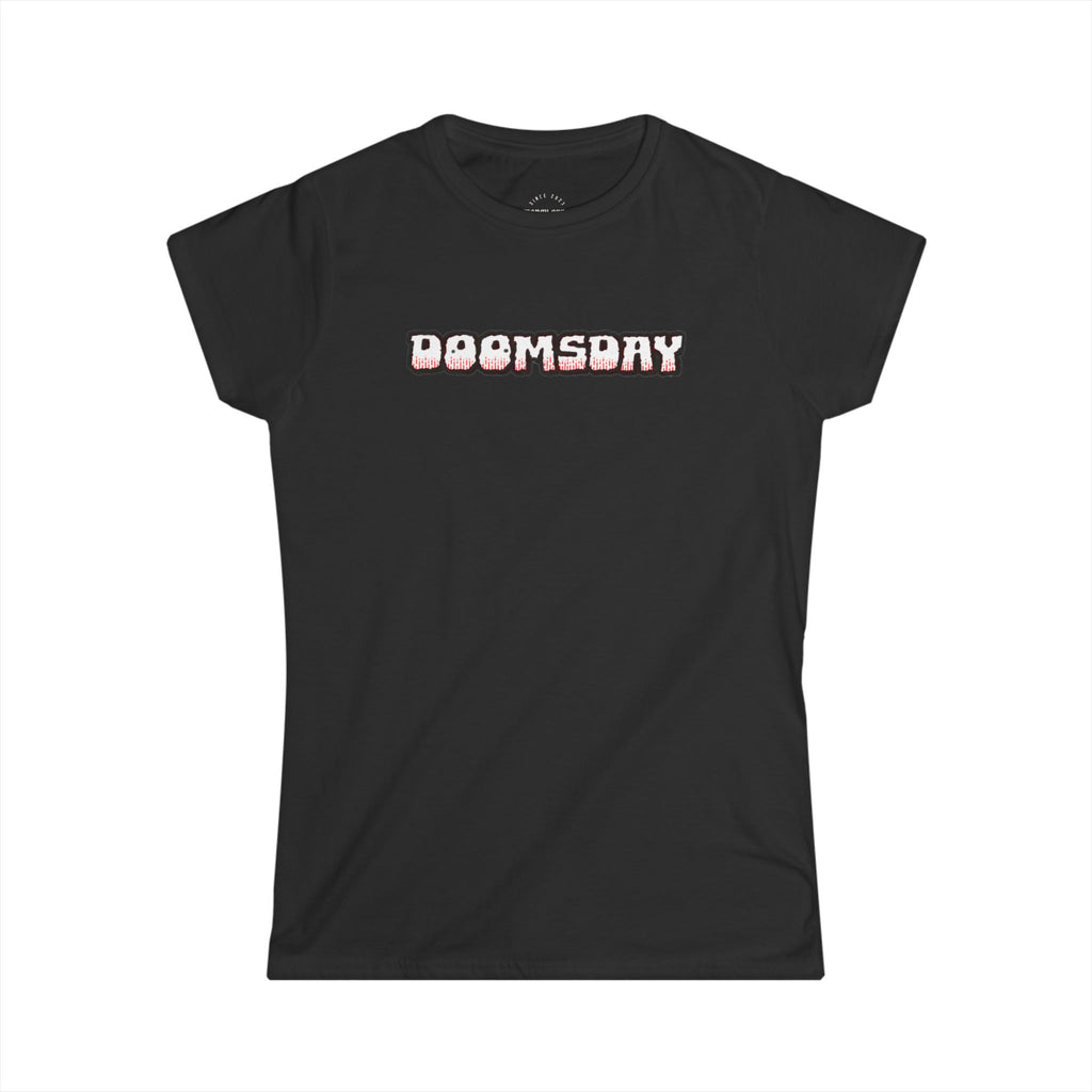 Doomsday Wordmark Women's Fitted Tee | Doomsday Inc.
