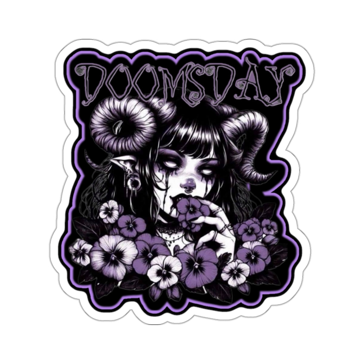 Petal Demon Sticker - Doomsday Inc.