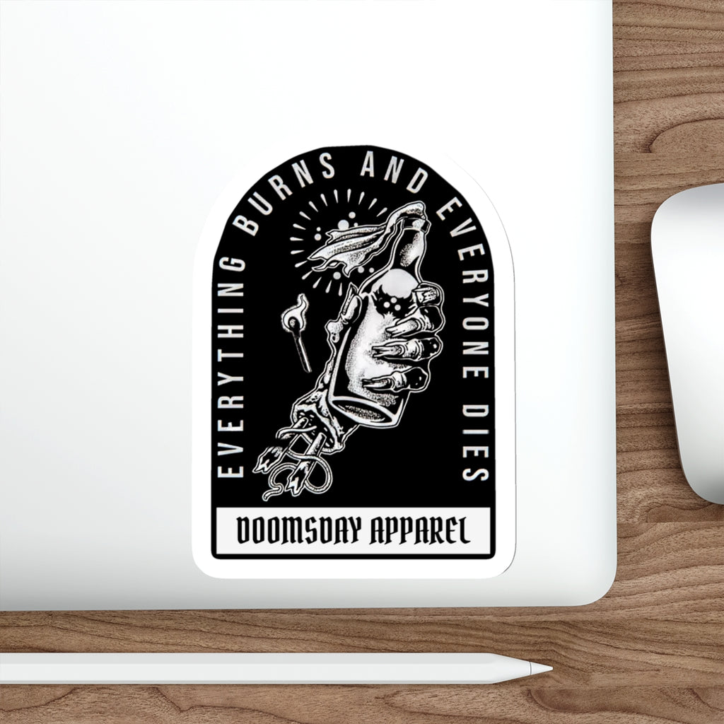 Everything Burns Sticker | Doomsday Inc.