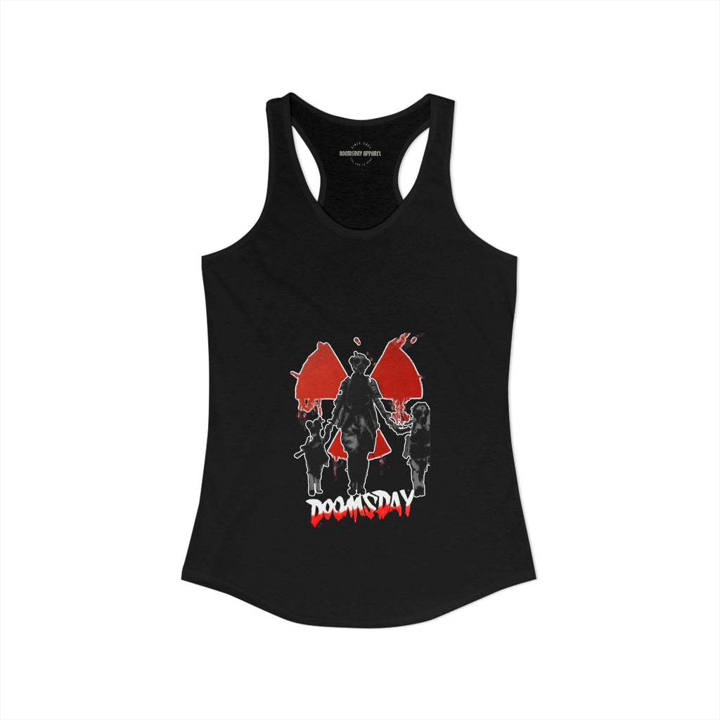 Gas-Mask Family Radiation Women's Tank | Doomsday Inc.