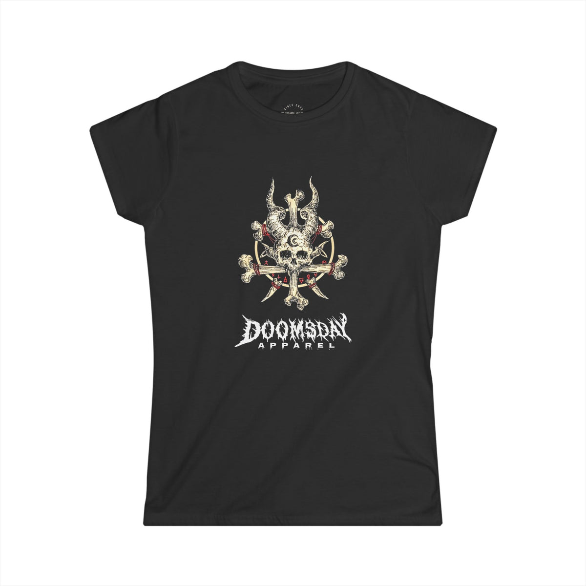 Bone Crown Women's Fitted Tee | Doomsday Inc.