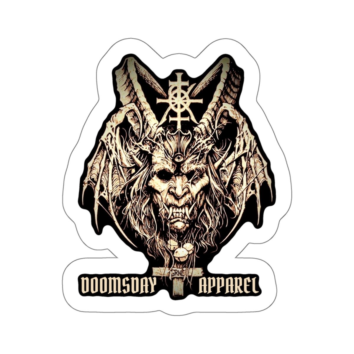 Horned Demon Sigil Sticker | Doomsday Inc.