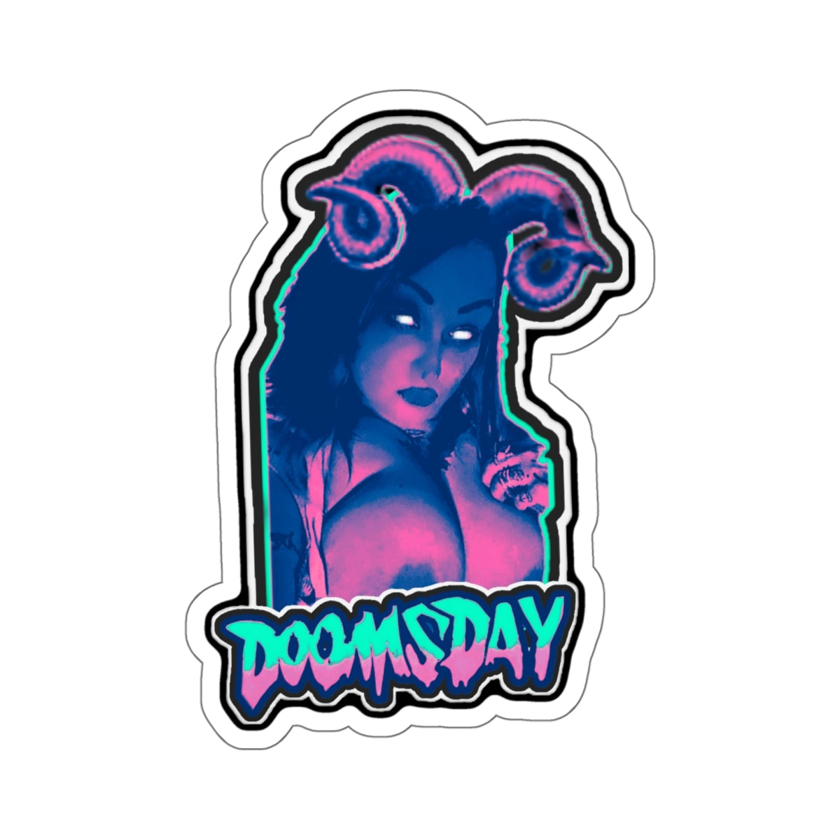 Neon Succubus Sticker | Doomsday Inc.