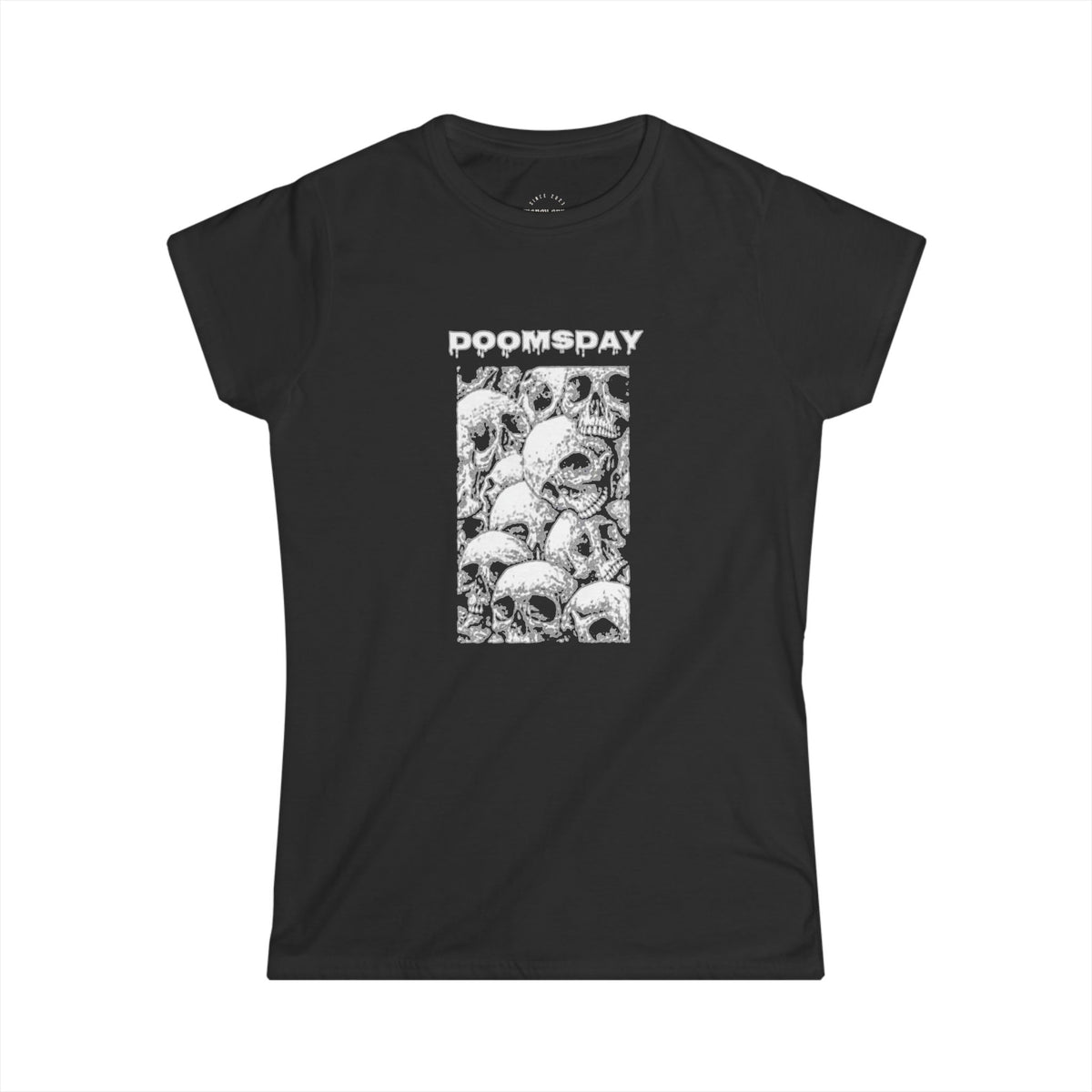 Skull Pile Women's Fitted Tee | Doomsday Inc.