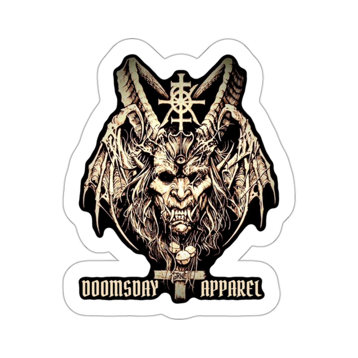 Horned Demon Sigil Sticker | Doomsday Inc.
