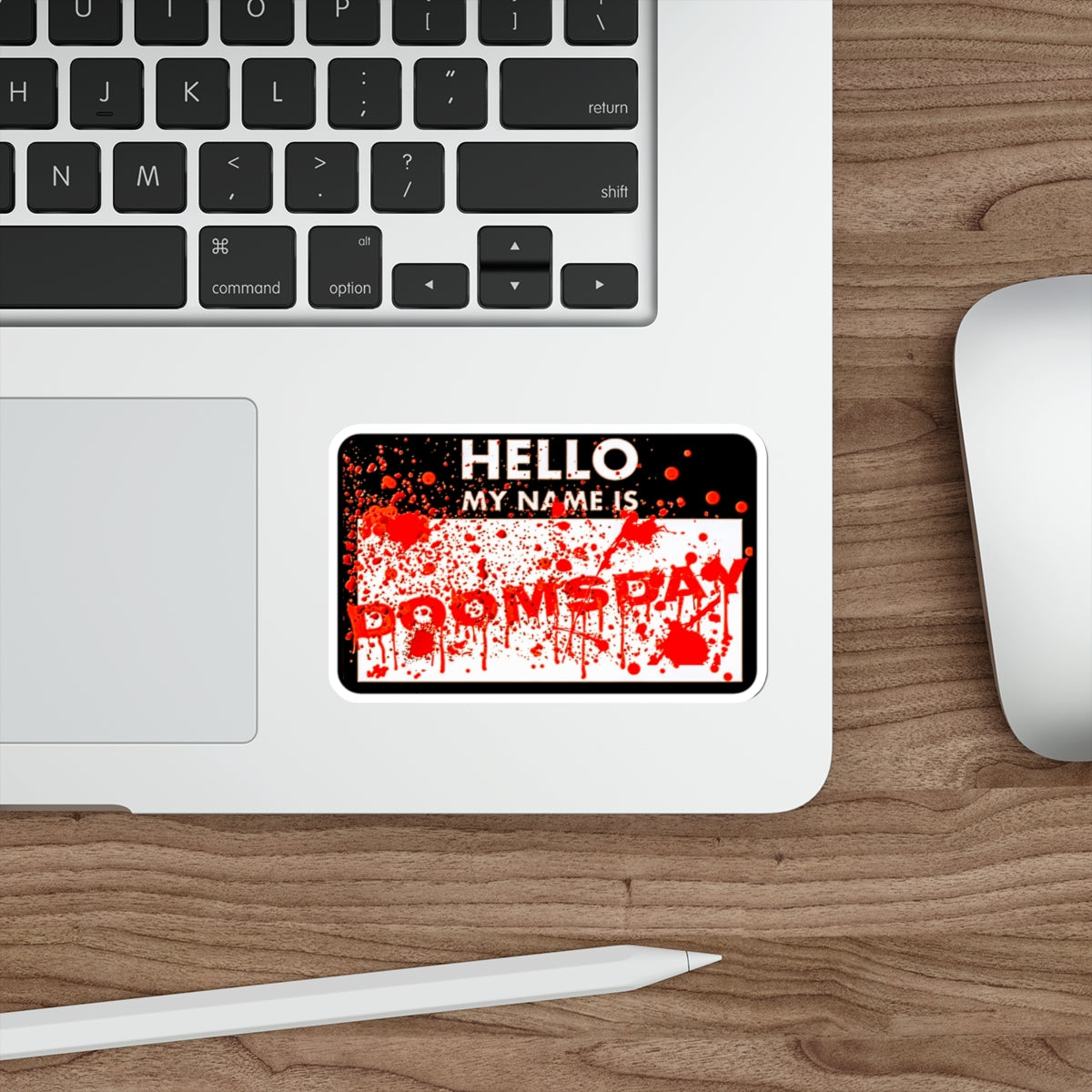 Hello My Name Is Doomsday Sticker | Doomsday Inc.