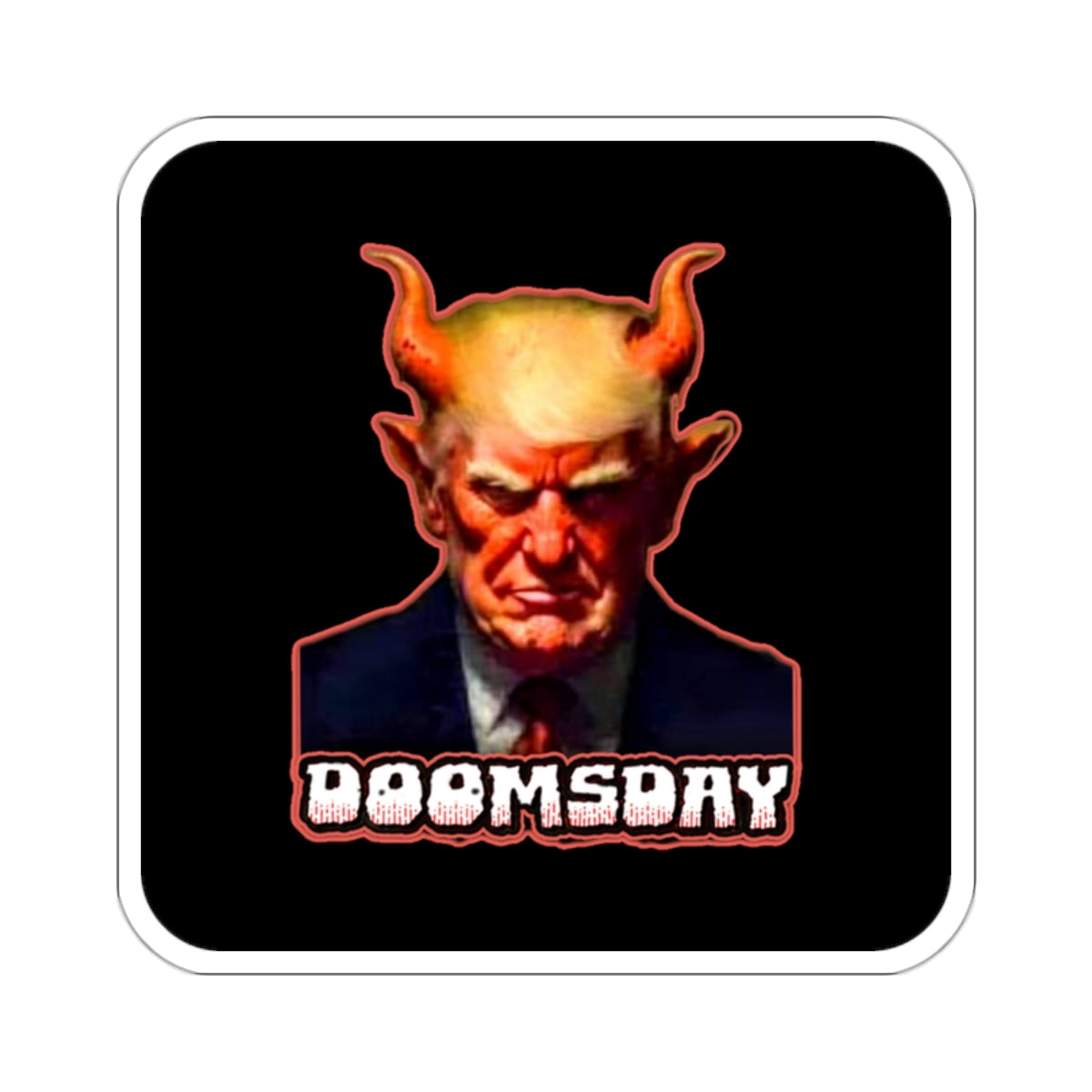 Devil Trump Sticker | Doomsday Inc.