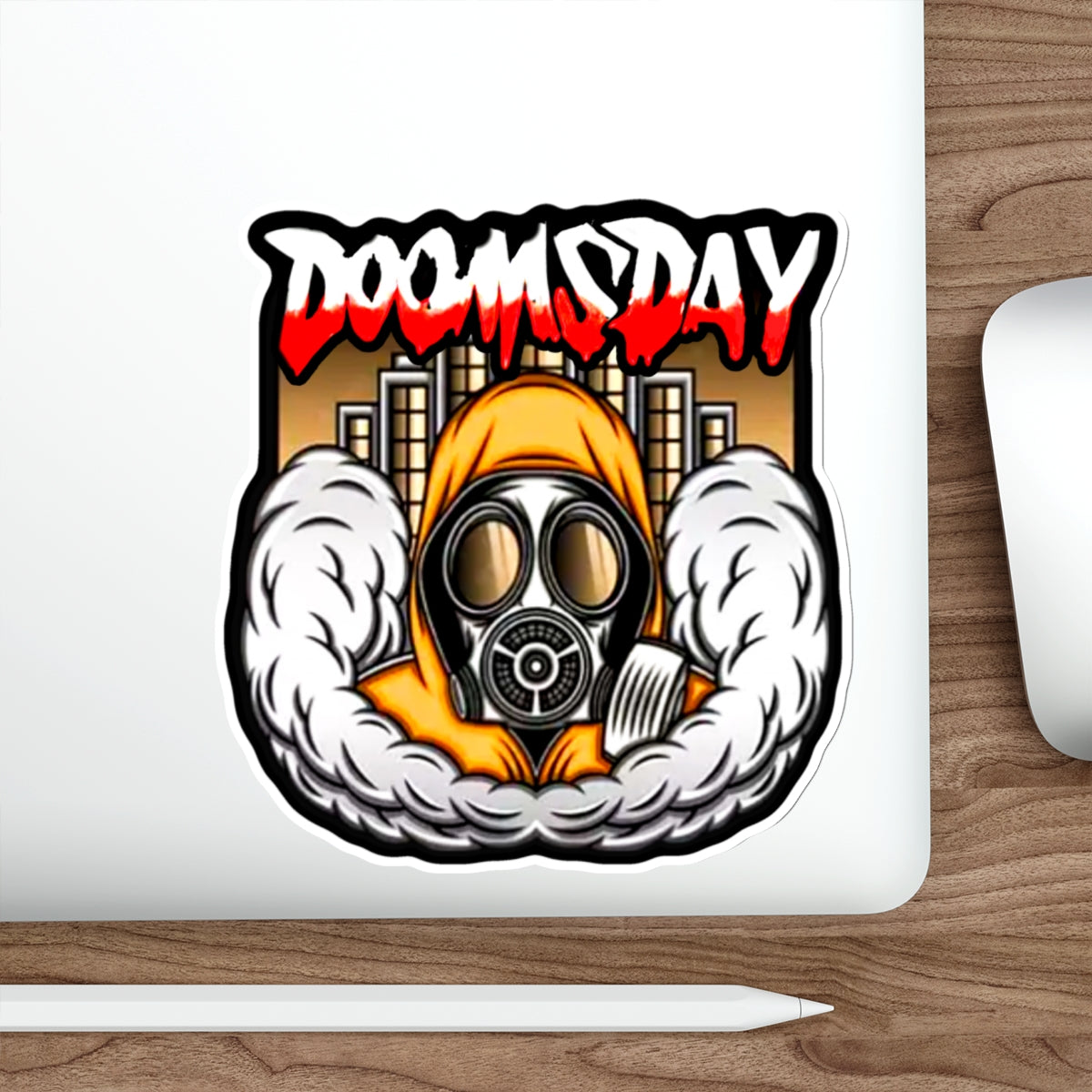 Toxic Skyline Sticker | Doomsday Inc.
