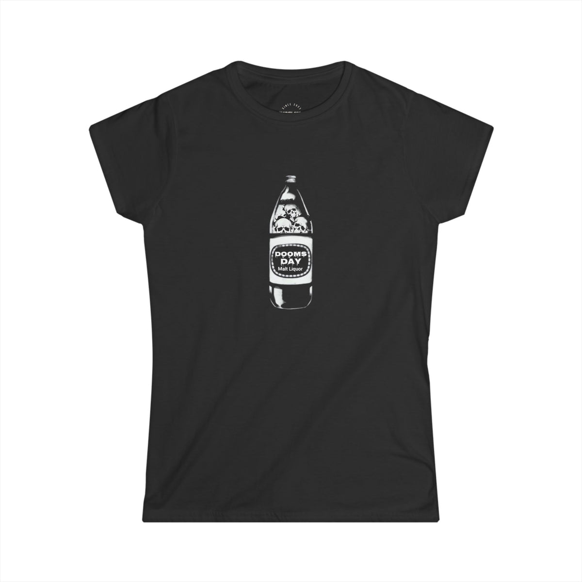 40 Oz. Of Doom Women's Fitted Tee | Doomsday Inc.