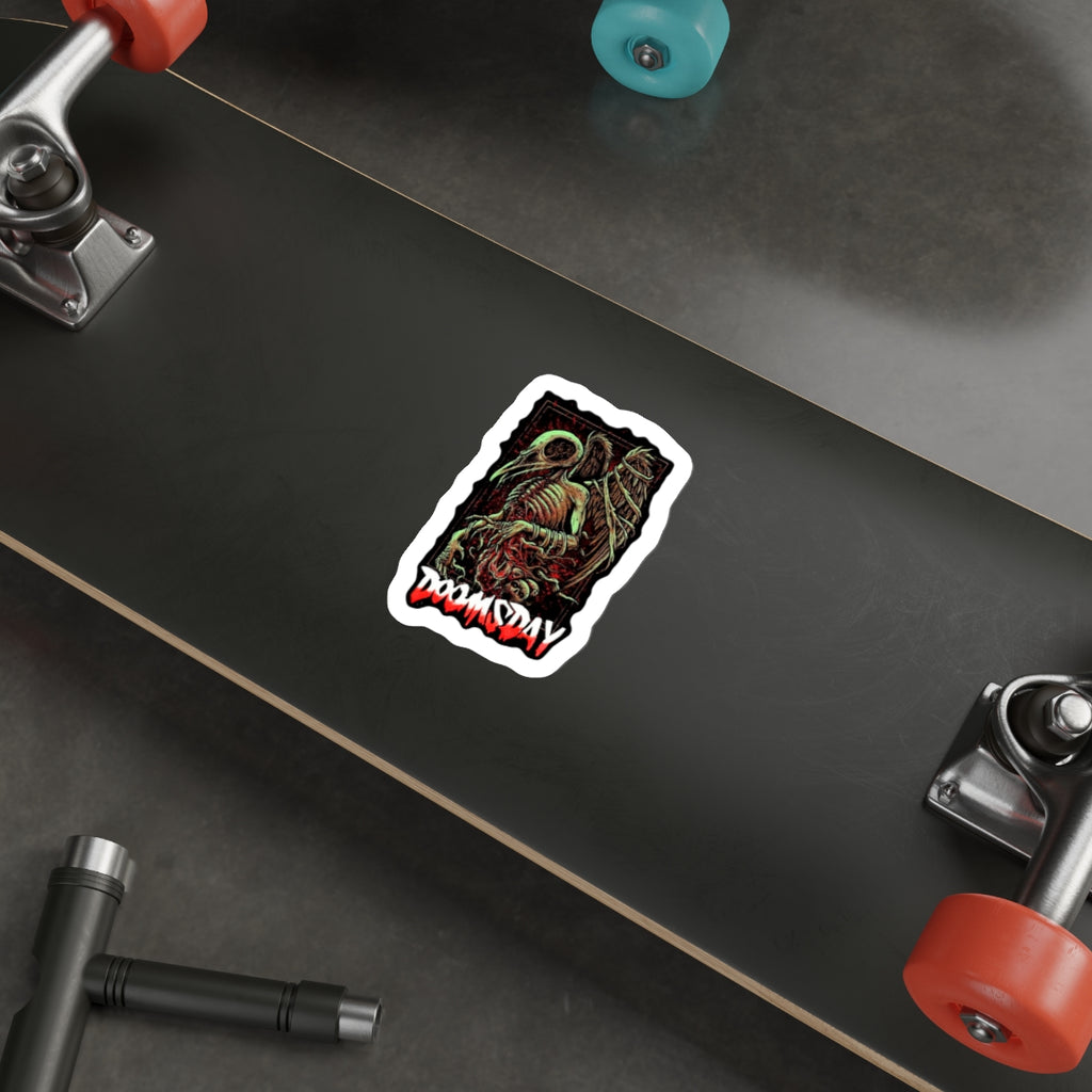 Skeleton Bird Sticker | Doomsday Inc.