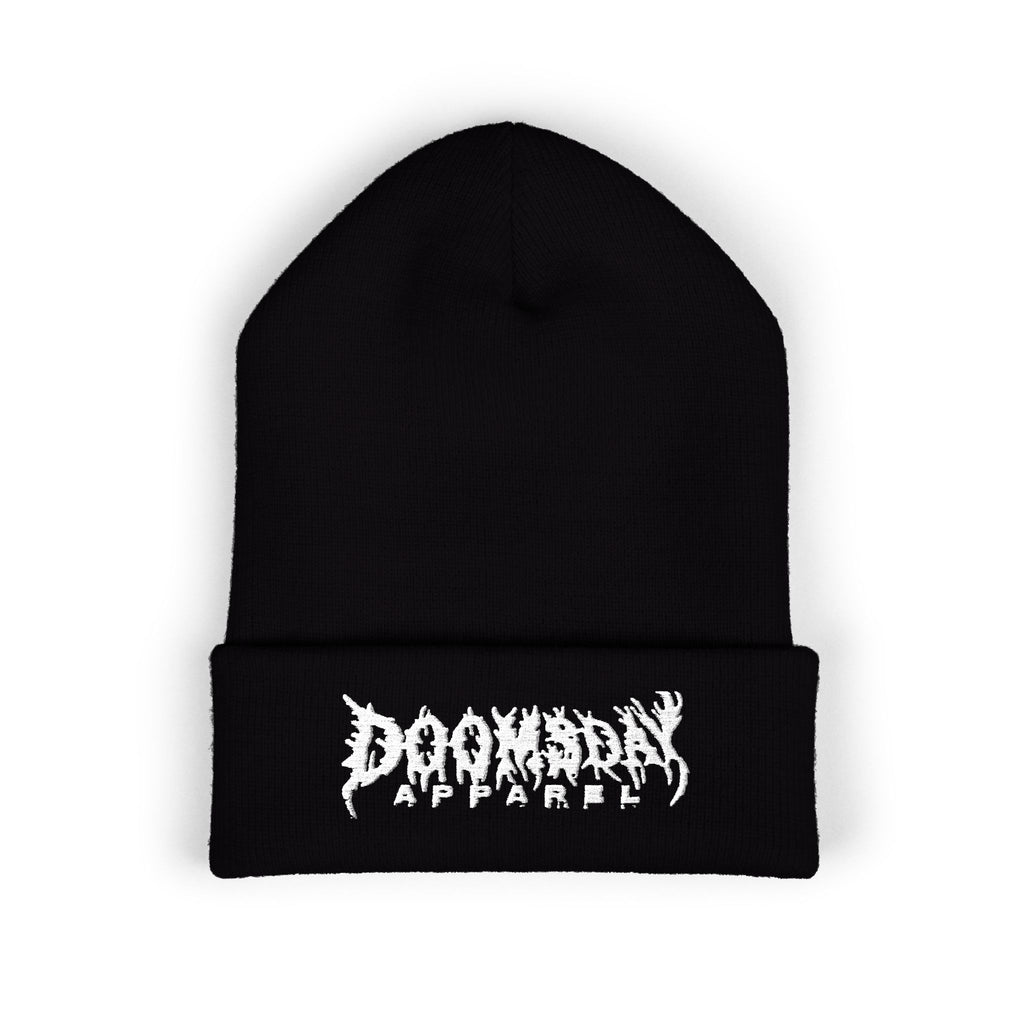Black Metal Wordmark Beanie | Doomsday Inc.