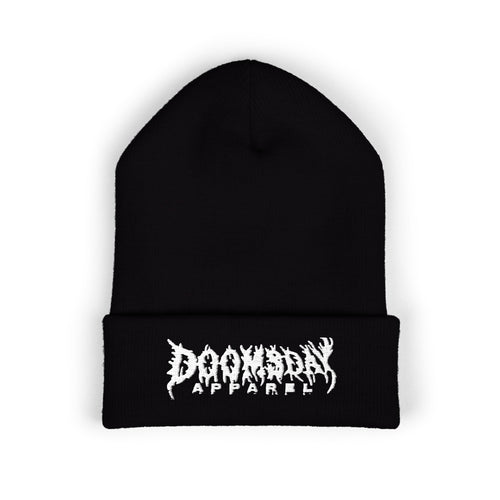 Black Metal Wordmark Beanie | Doomsday Inc.