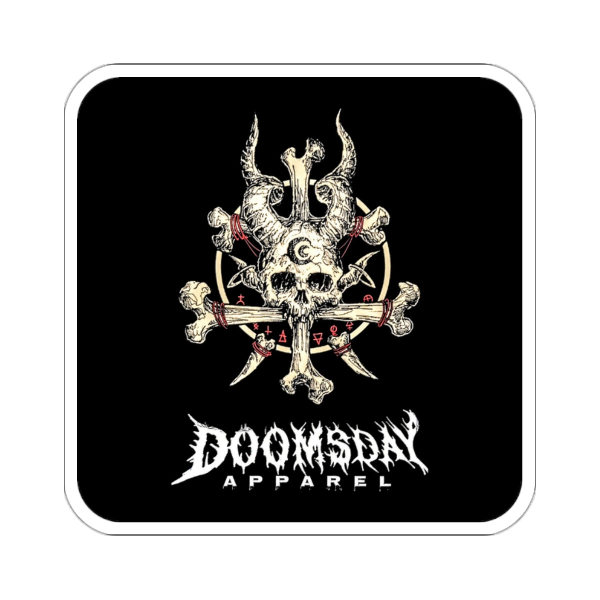 Bone Crown Sticker | Doomsday Inc.
