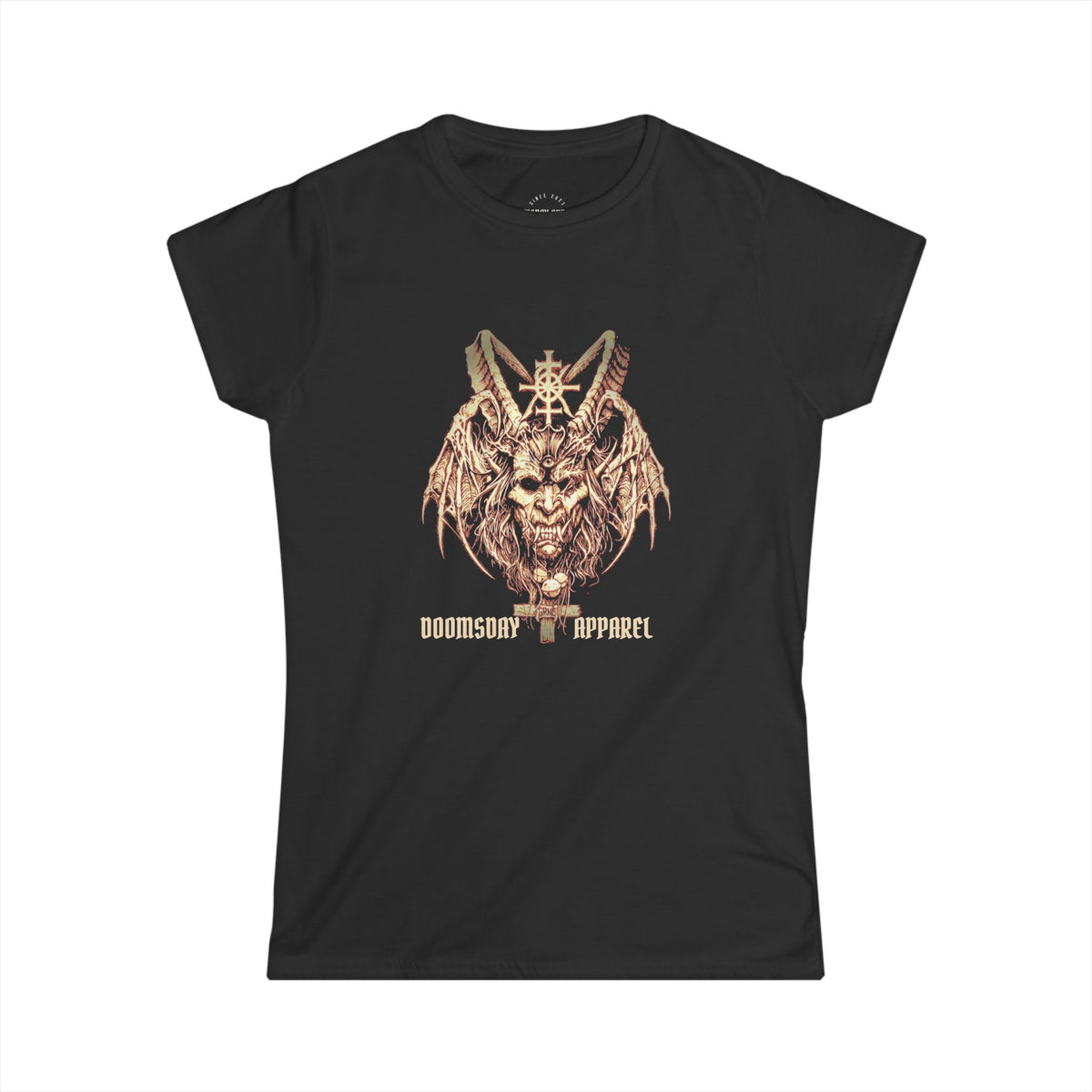 Horned Demon Sigil Women's Fitted Tee | Doomsday Inc.