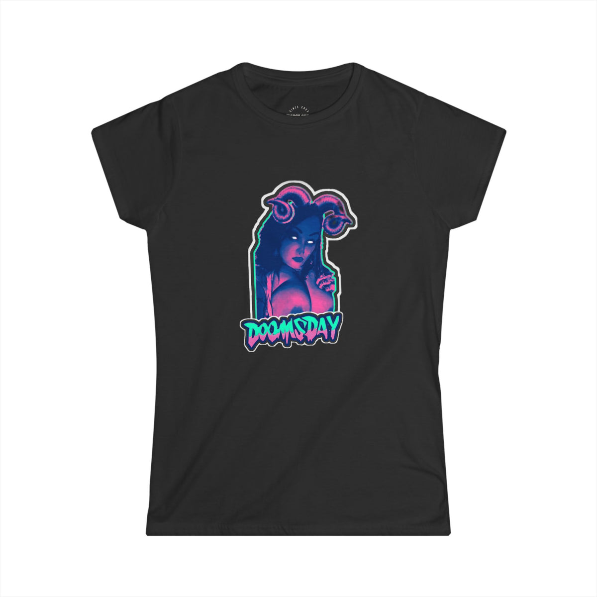 Neon Succubus Women's Fitted Tee | Doomsday Inc.
