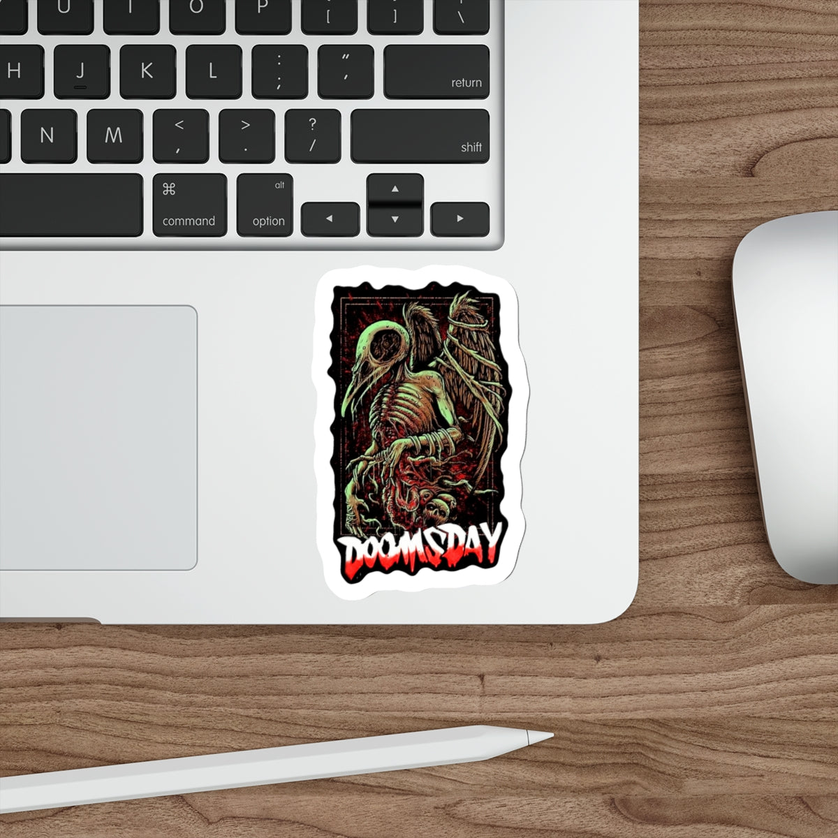 Skeleton Bird Sticker | Doomsday Inc.
