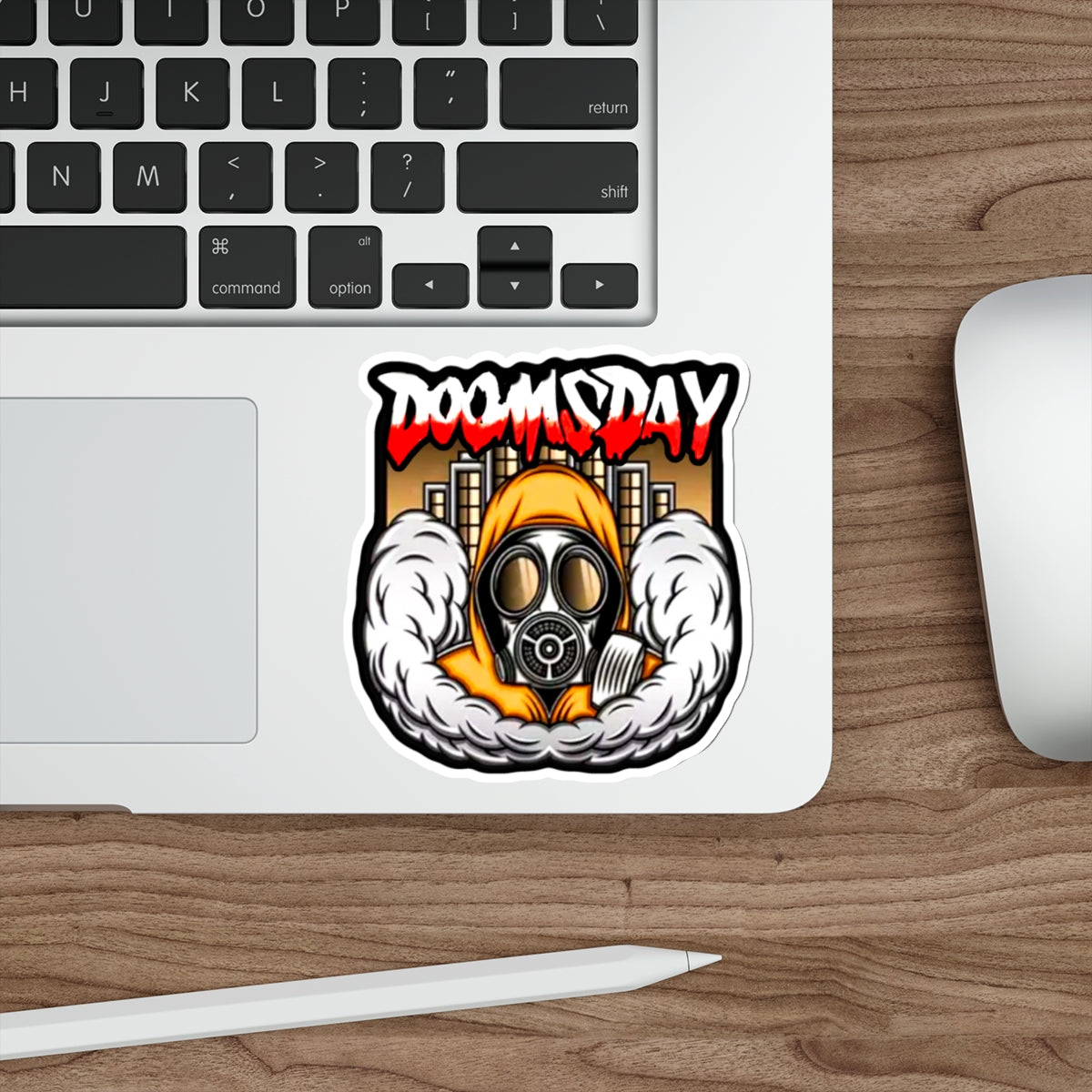 Toxic Skyline Sticker | Doomsday Inc.