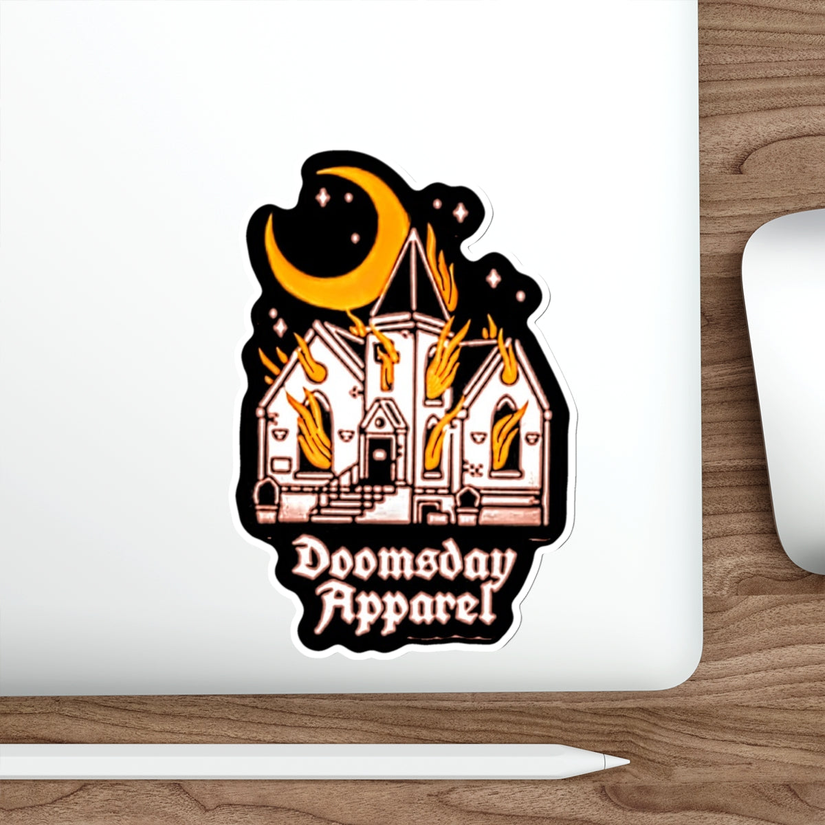 Haunted Chapel Sticker | Doomsday Inc.