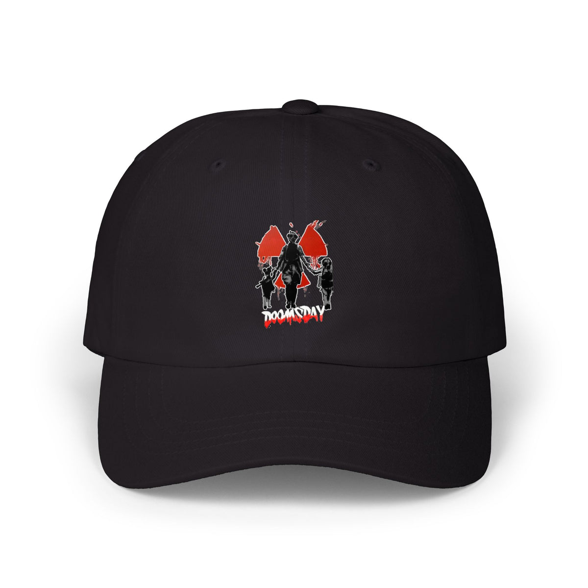 Gas-Mask Family Radiation Dad Hat | Doomsday Inc.