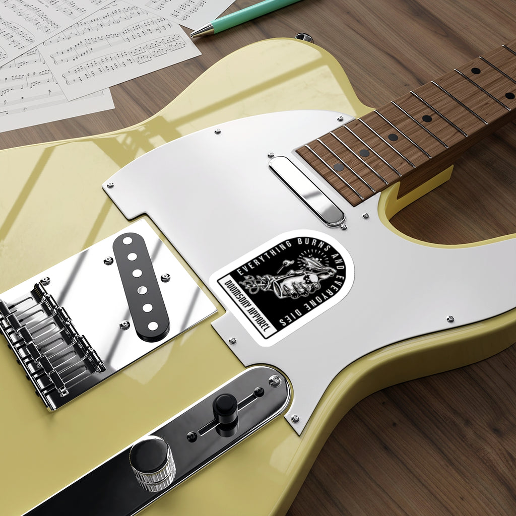 Everything Burns Sticker | Doomsday Inc.