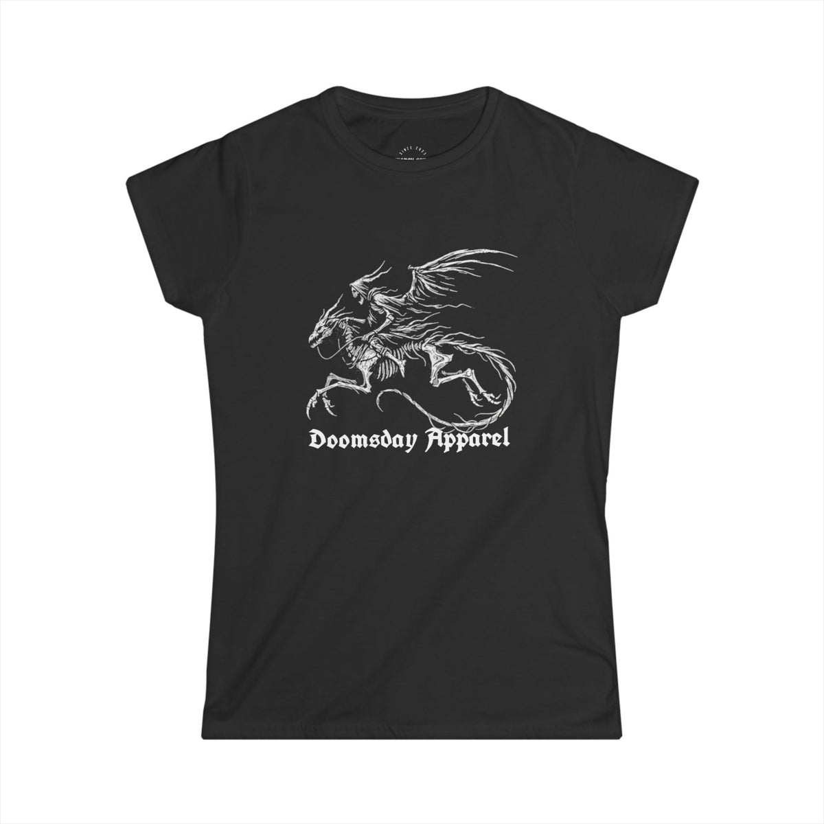 Bone Dragon Women's Fitted Tee | Doomsday Inc.