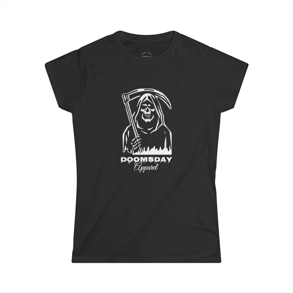 Grim Reaper Women's Fitted Tee | Doomsday Inc.