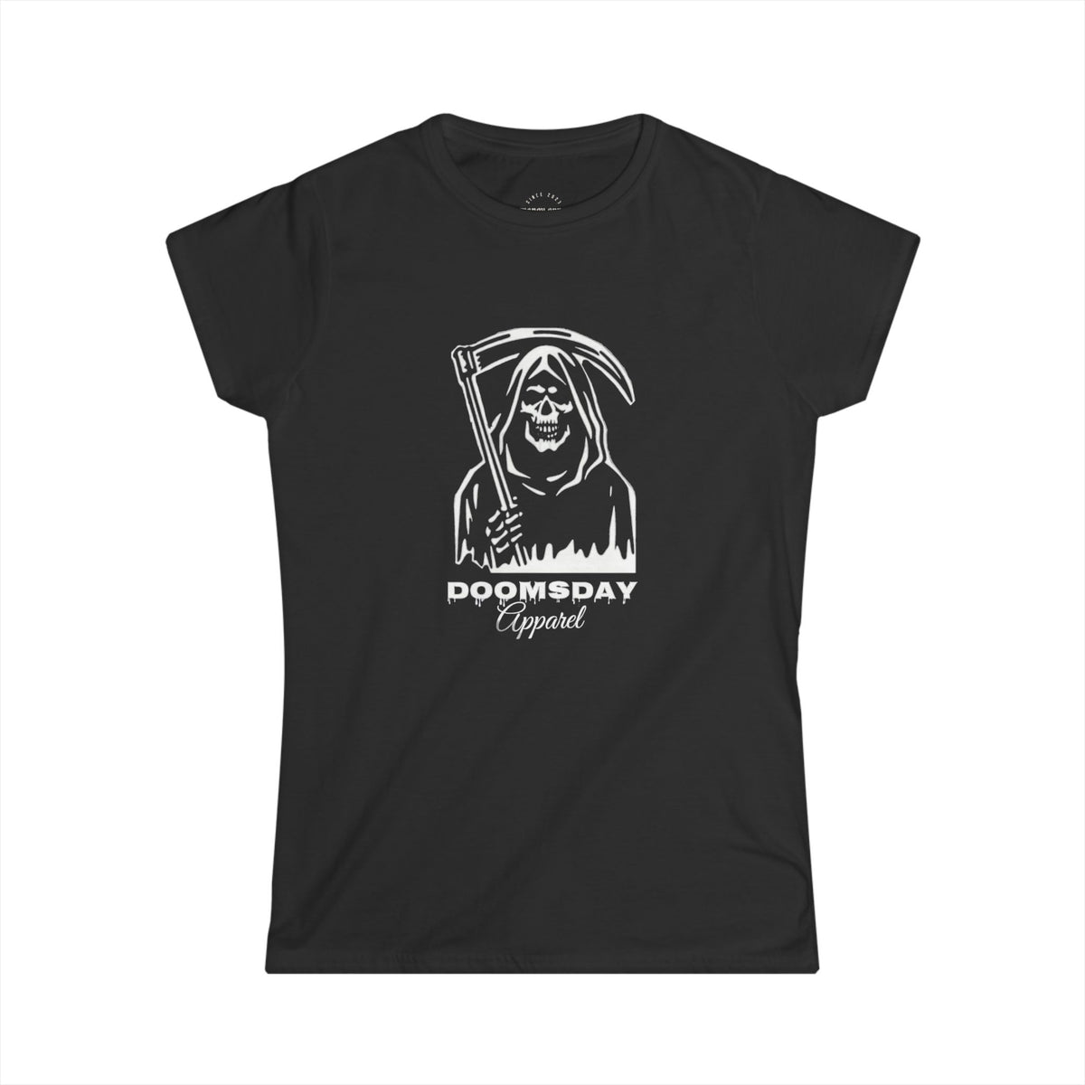 Grim Reaper Women's Fitted Tee | Doomsday Inc.