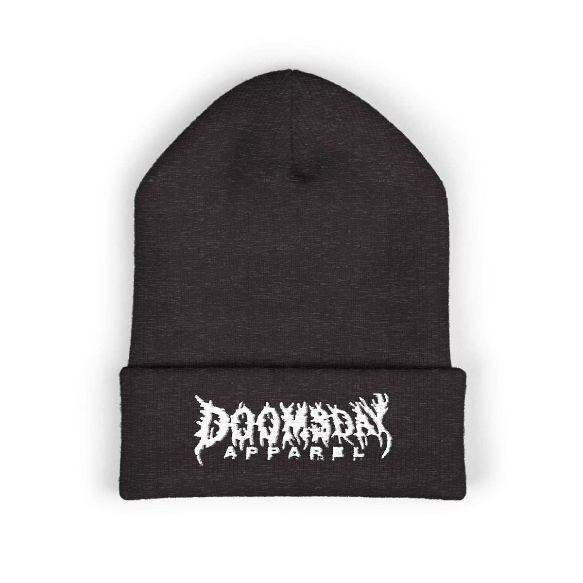 Black Metal Wordmark Beanie - Dark Grey