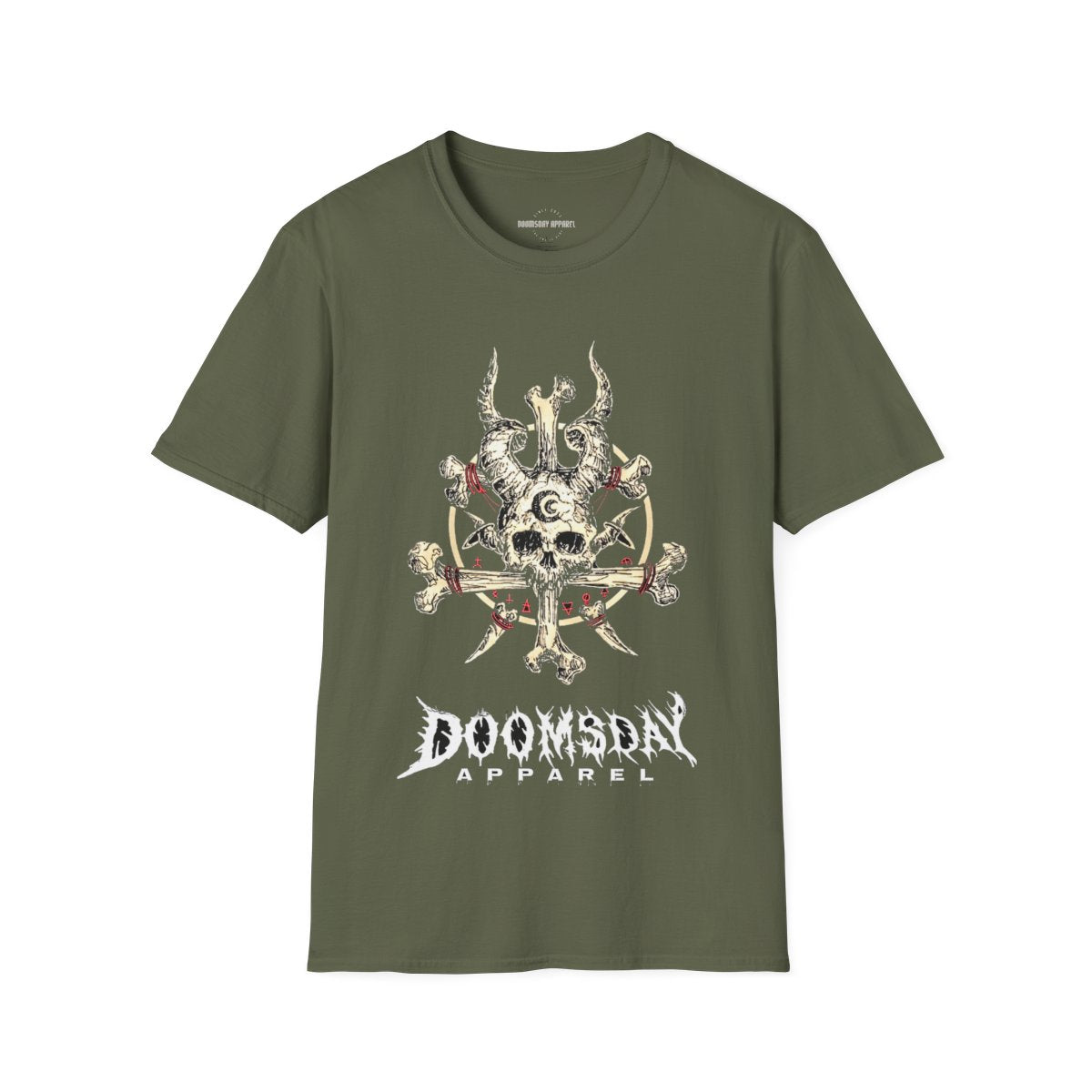 Bone Crown Tee - Military Green