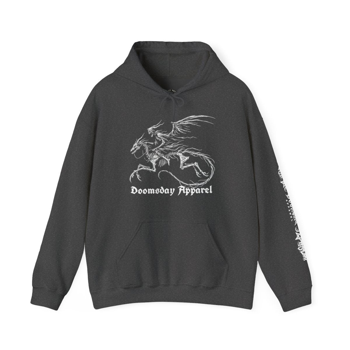 Bone Dragon Hoodie - Dark Heather