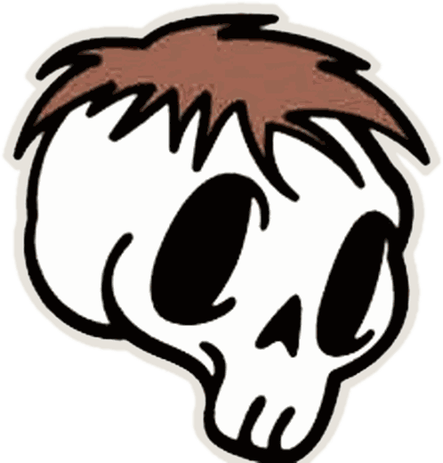Cartoon skull