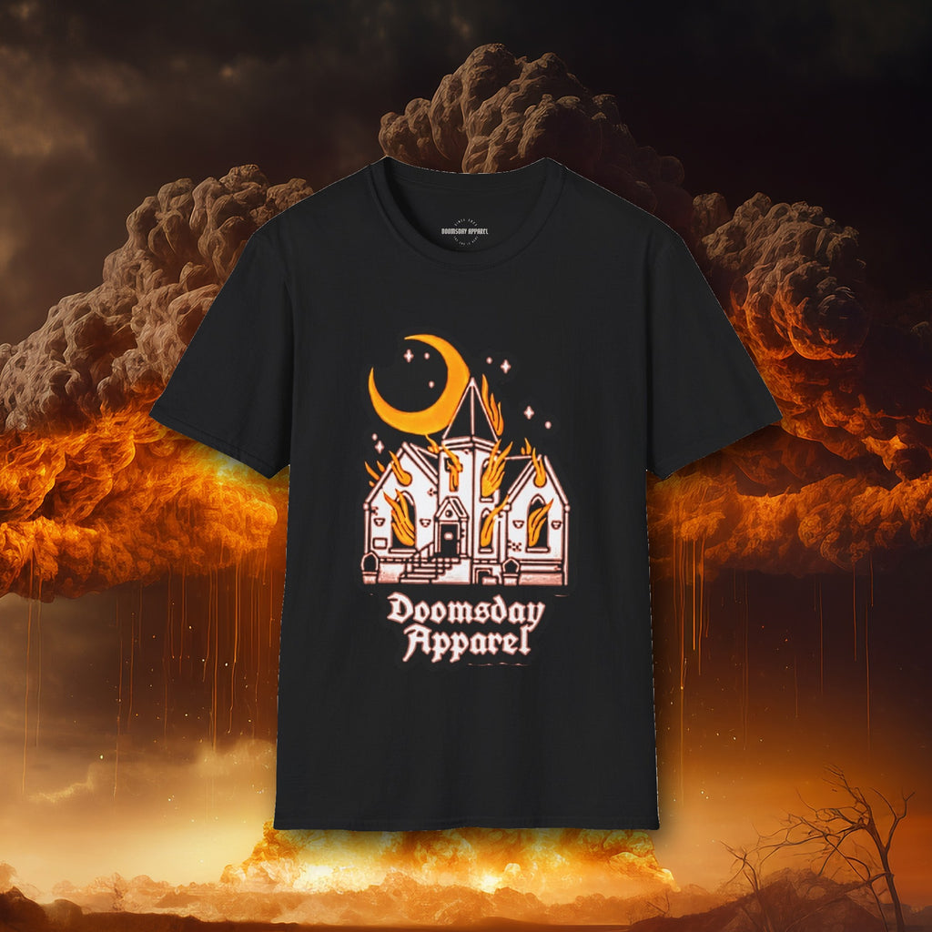 Haunted Chapel Tee - Doomsday Inc.
