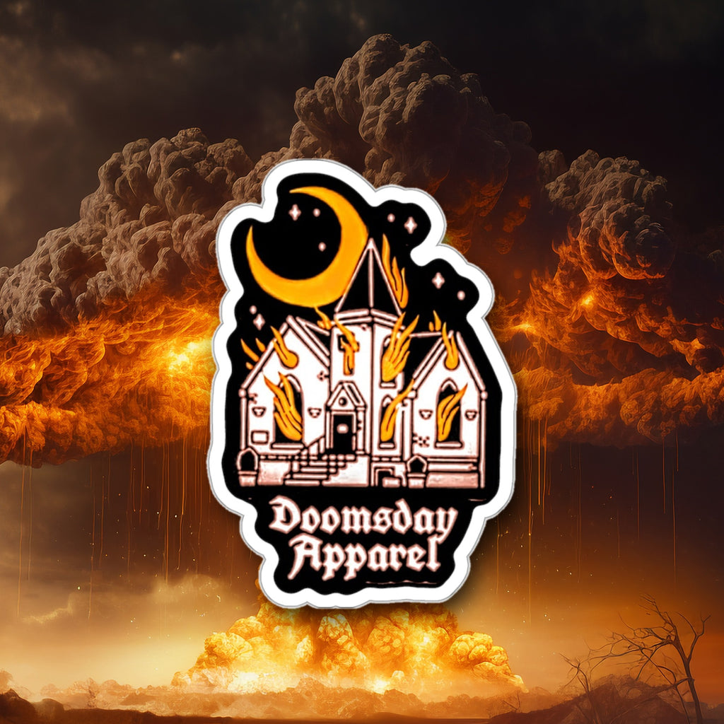 Haunted Chapel Sticker - Doomsday Inc.