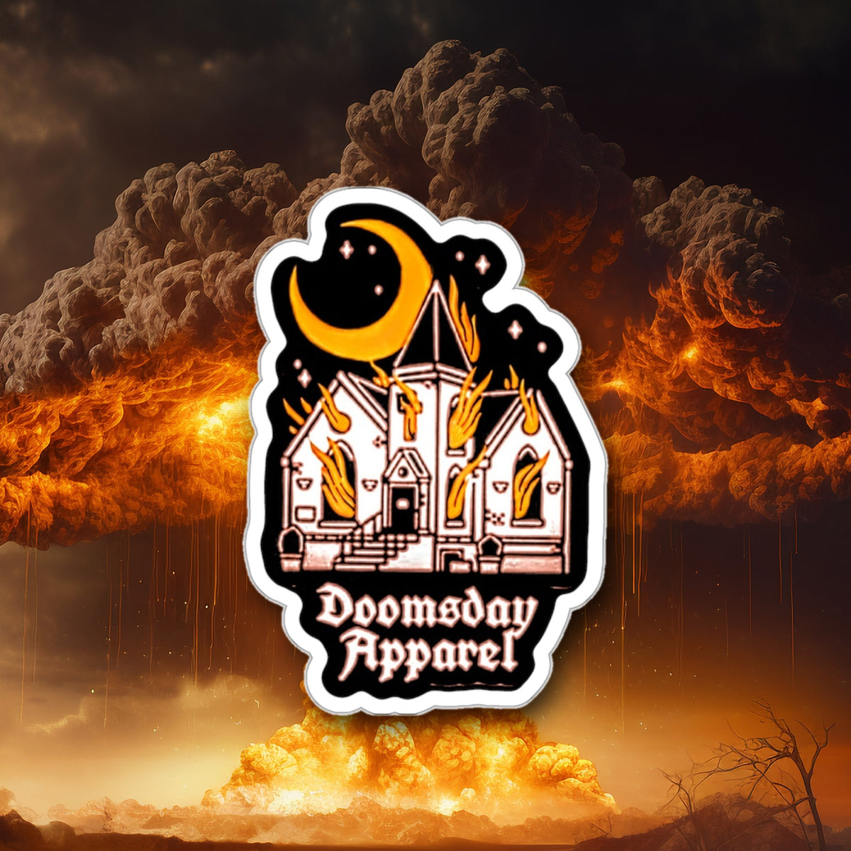 Haunted Chapel Sticker - Doomsday Inc.