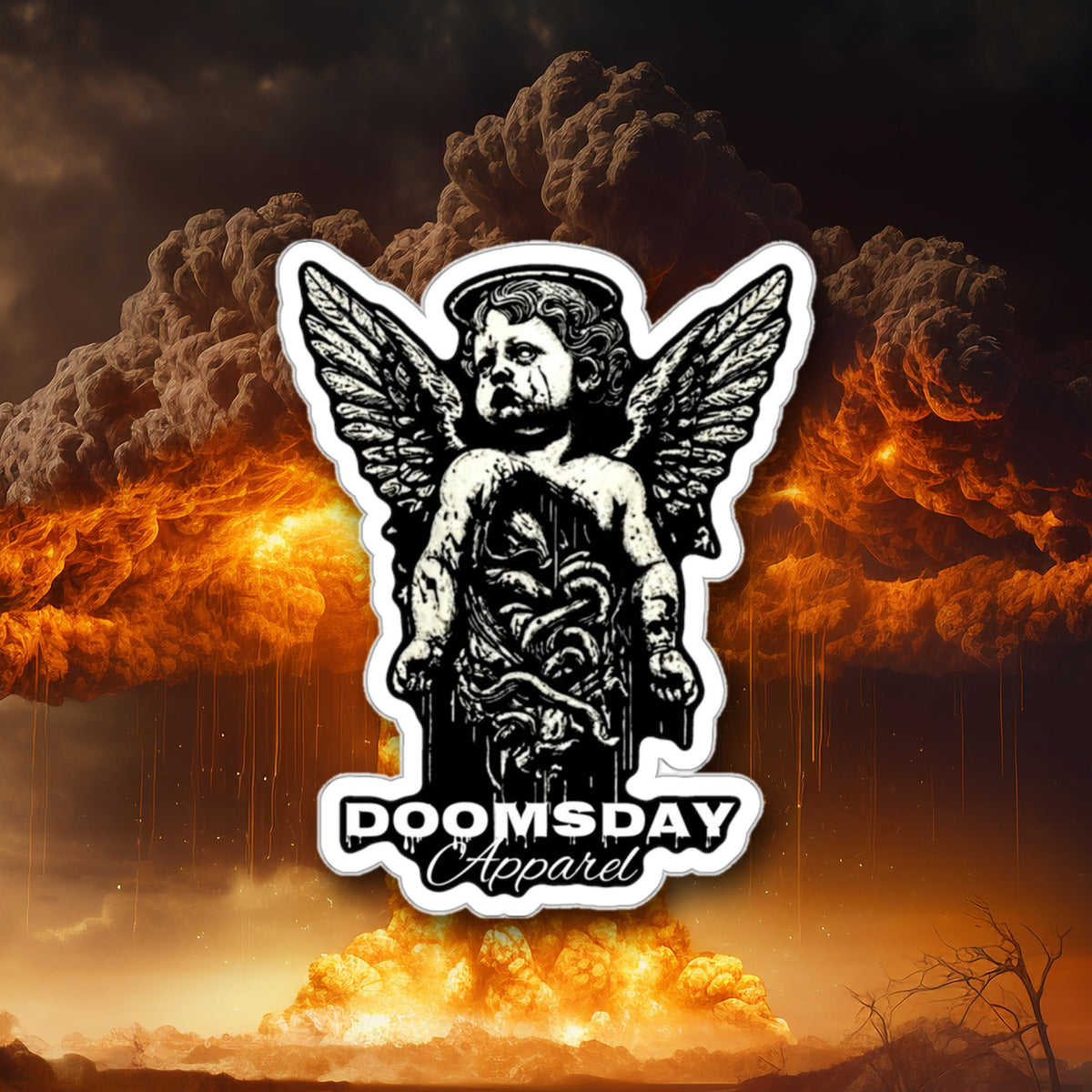 Fallen Cherub Sticker - Doomsday Inc.