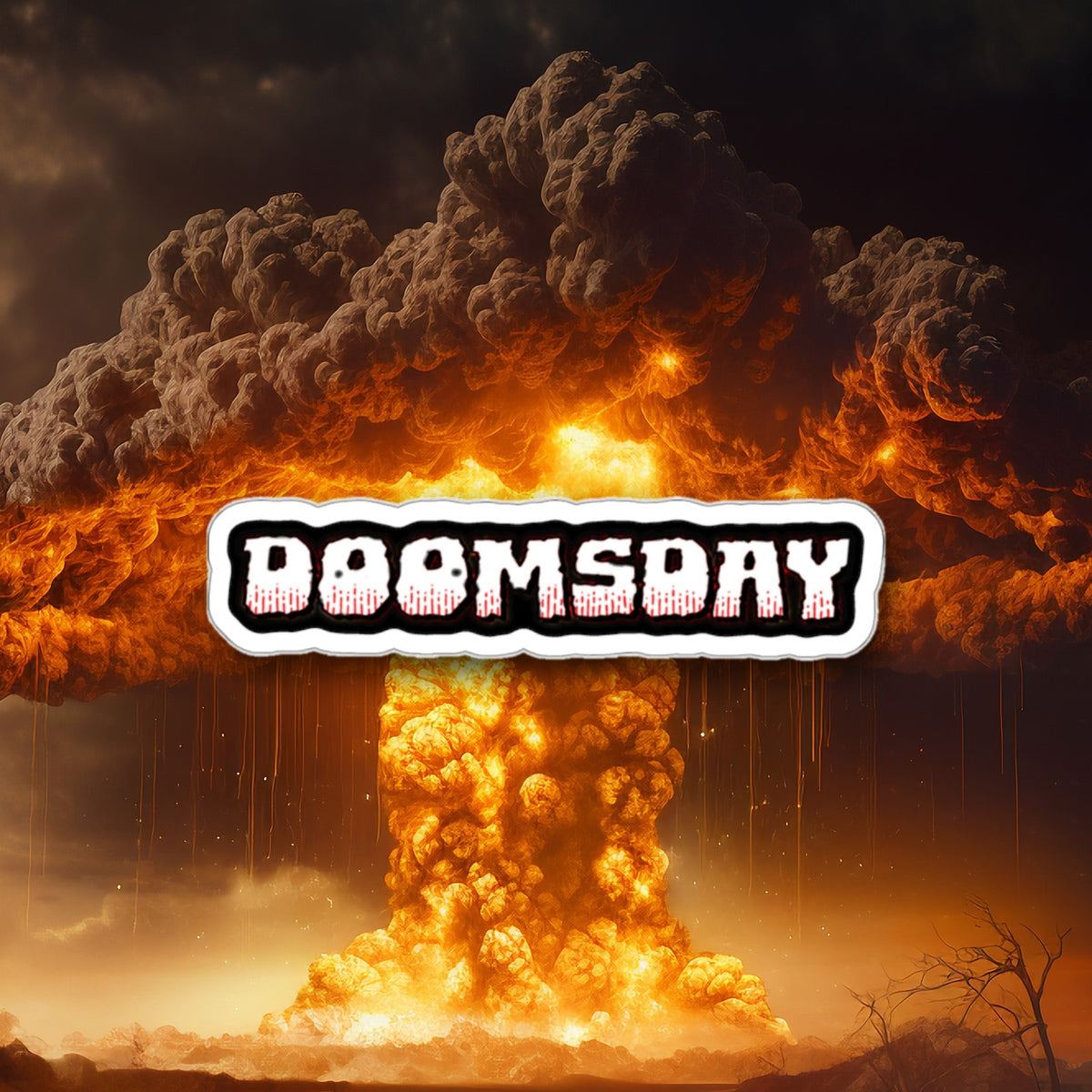 Doomsday Wordmark Sticker - Doomsday Inc.