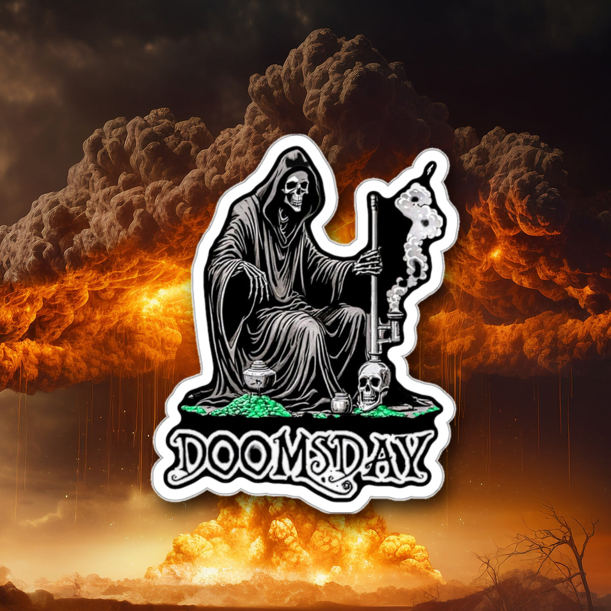 Reaper's Smoke Break Sticker - Doomsday Inc.