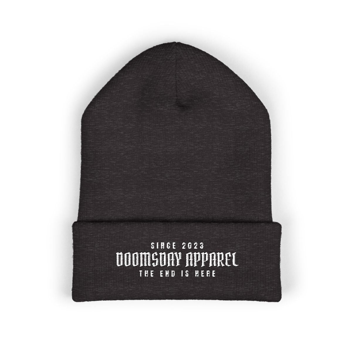 Doomsday Apparel Badge Beanie - Dark Grey