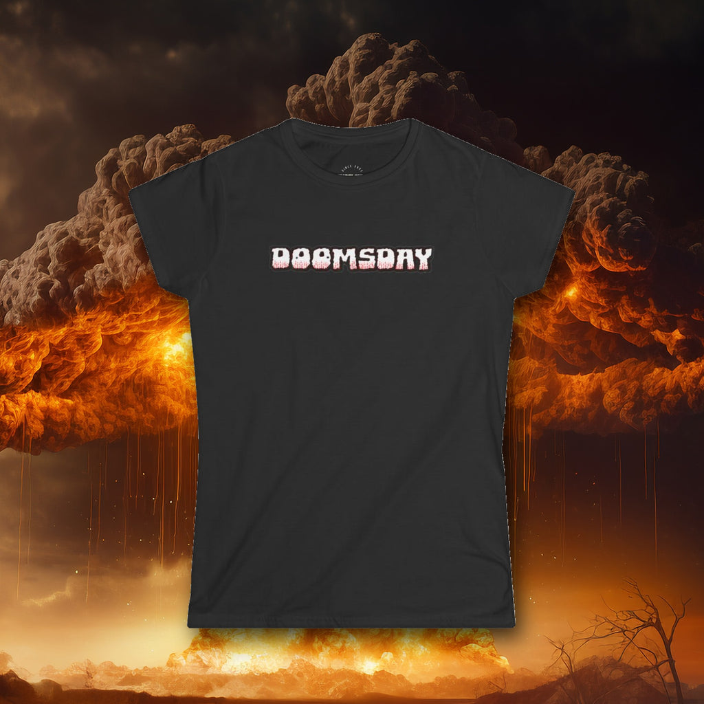 Doomsday Wordmark Women's Fitted Tee - Doomsday Inc.