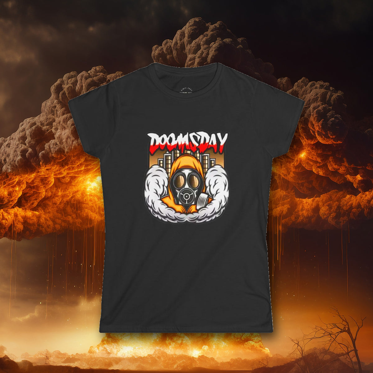 Toxic Skyline Women's Fitted Tee - Doomsday Inc.