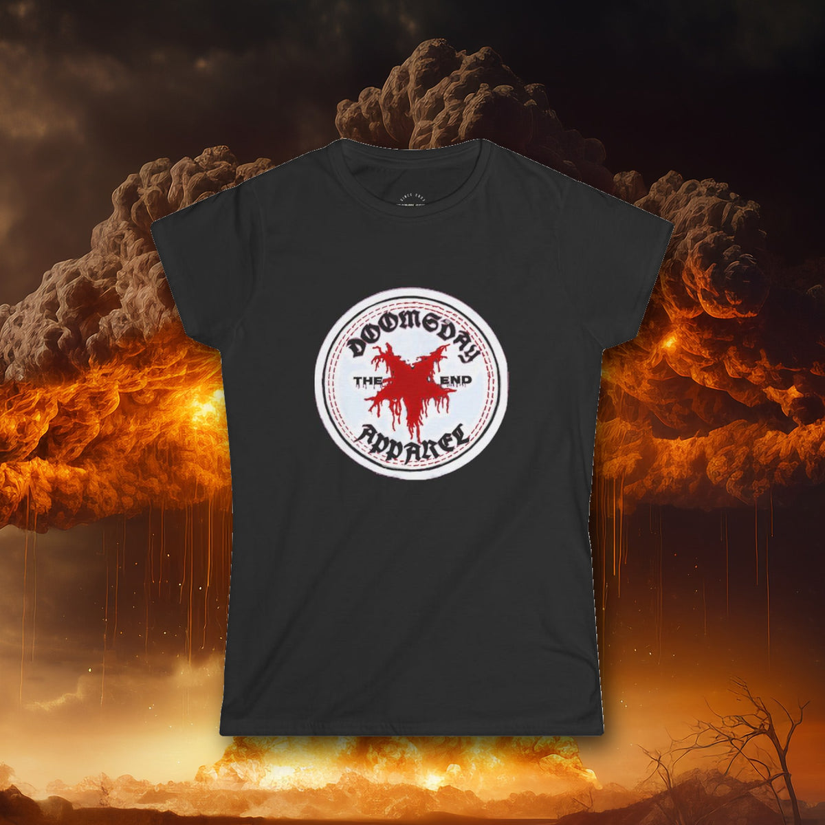 Ex-Con Women's Fitted Tee - Doomsday Inc.