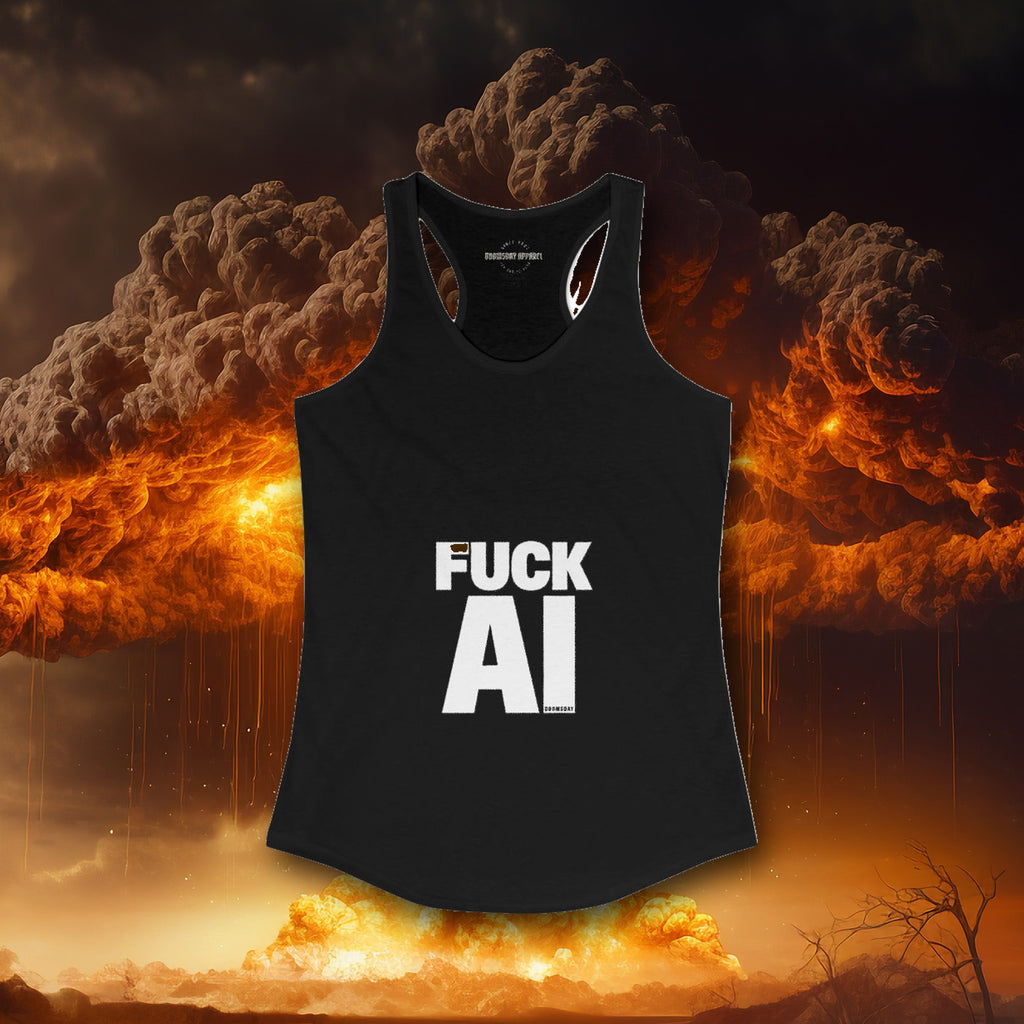 Fuck AI Women's Tank - Doomsday Inc.
